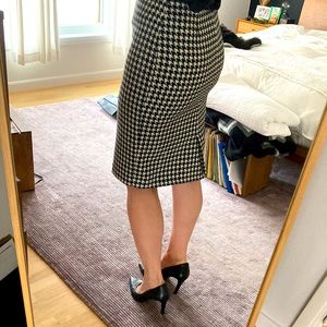 Houndstooth Pencil Skirt Size 6
